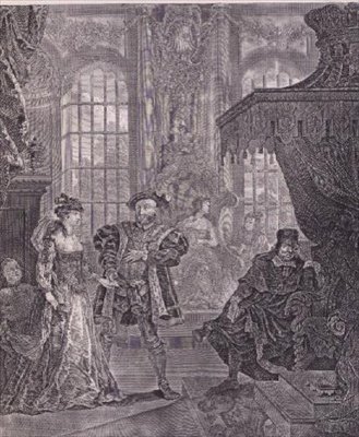 Kong Henrik den Ottende og Anna Bullen (se også 10489) af William Hogarth
