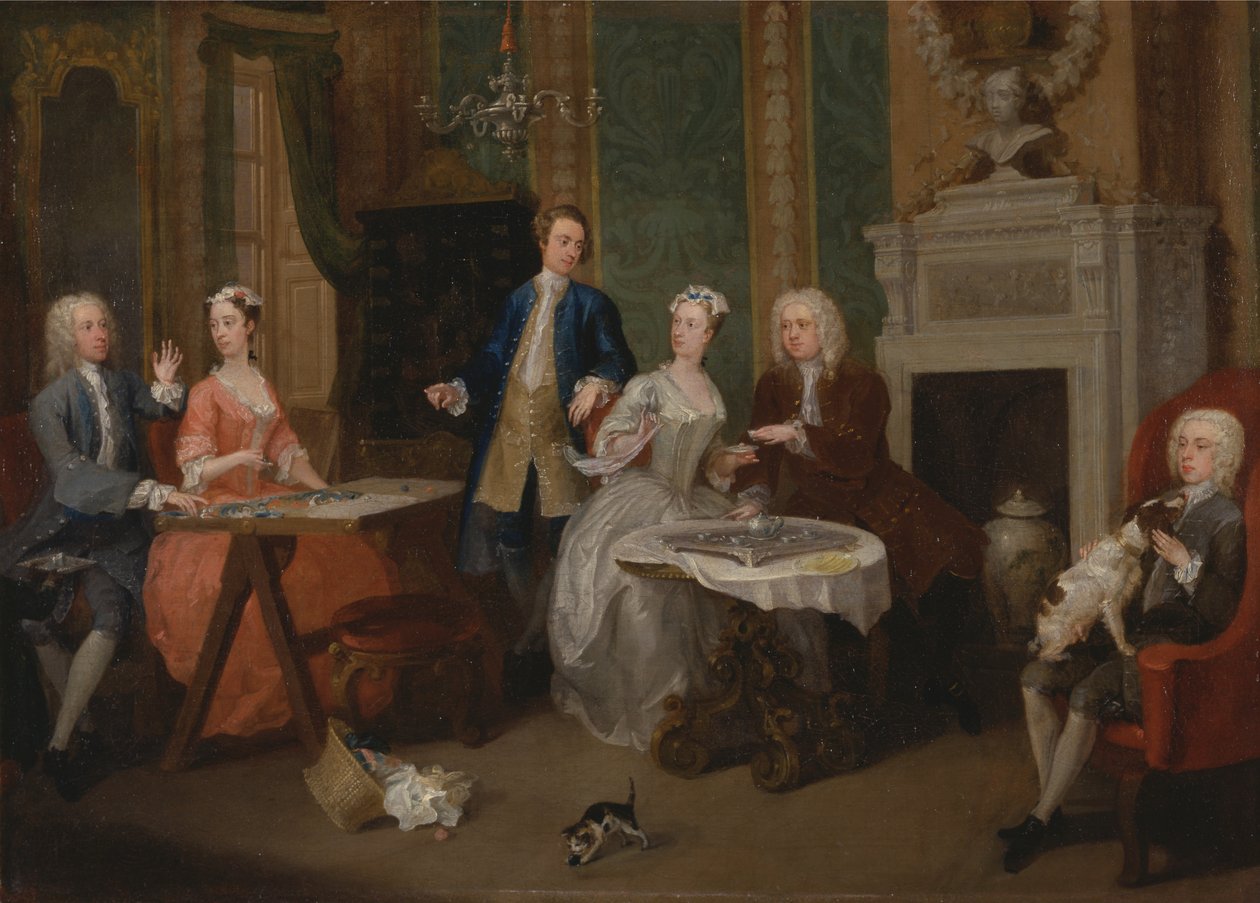 Portræt af en familie af William Hogarth