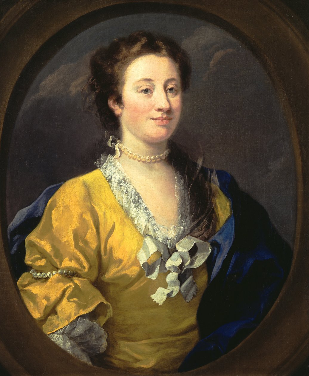 Portræt af en dame, ca. 1740 af William Hogarth