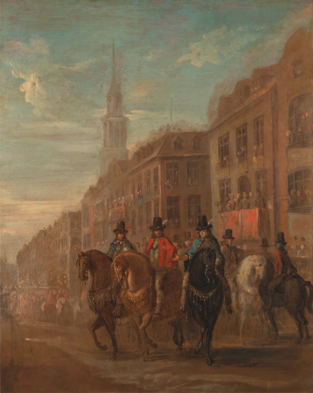 Restaurering Procession af Charles II på Cheapside af William Hogarth