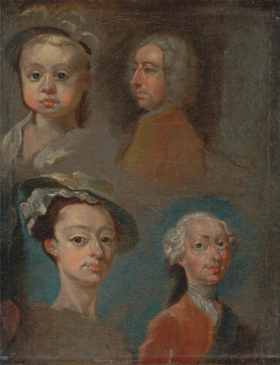 Undersøgelser af hoveder af William Hogarth