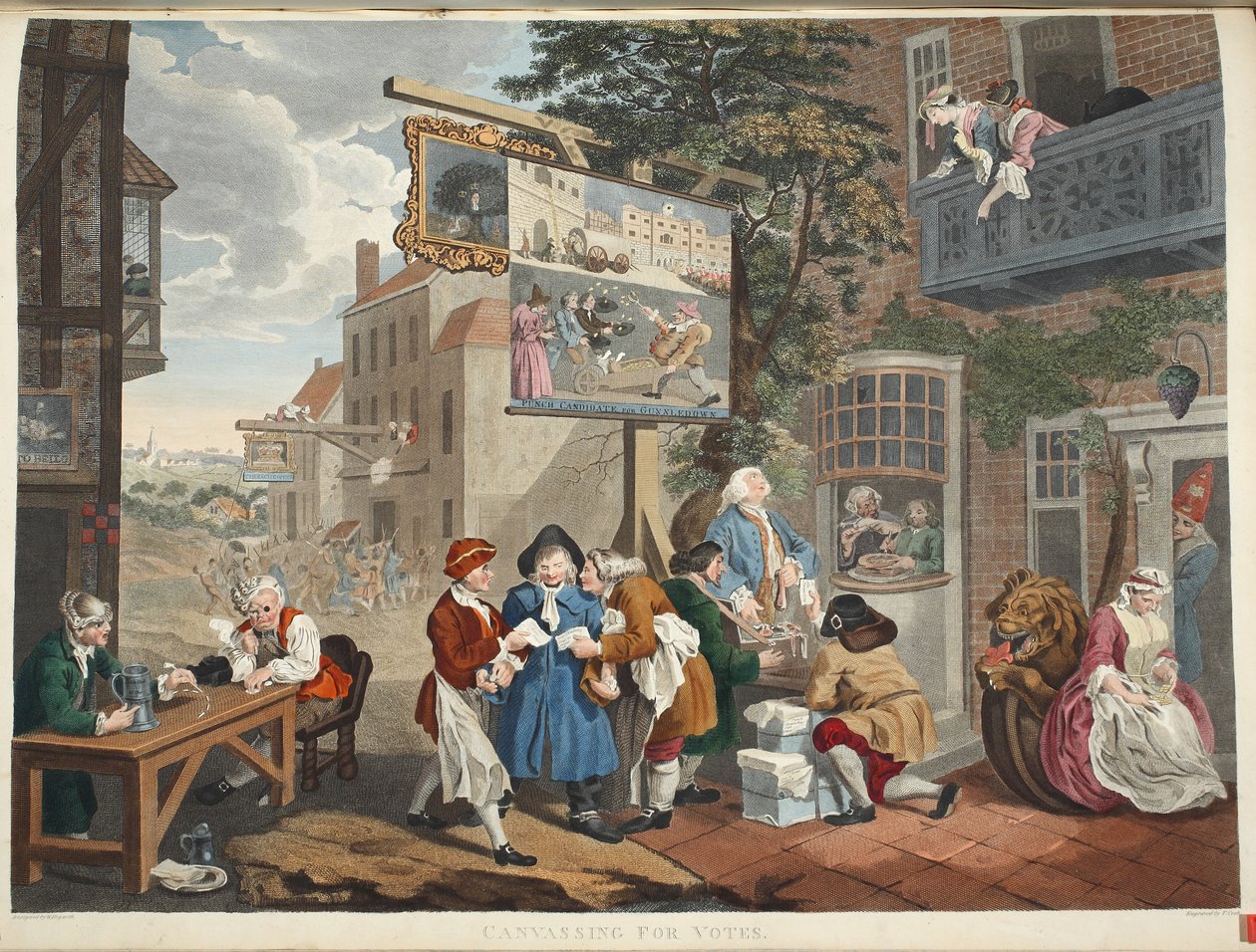 The Election II: Canvassing for Votes, illustration fra 