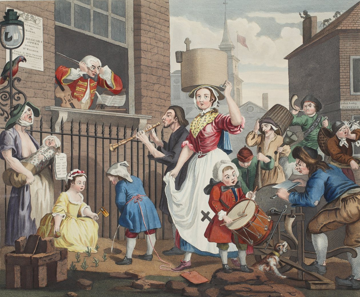 The Enraged Musician, illustration fra 