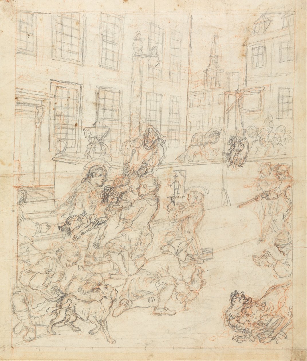 Den første fase af grusomhed af William Hogarth