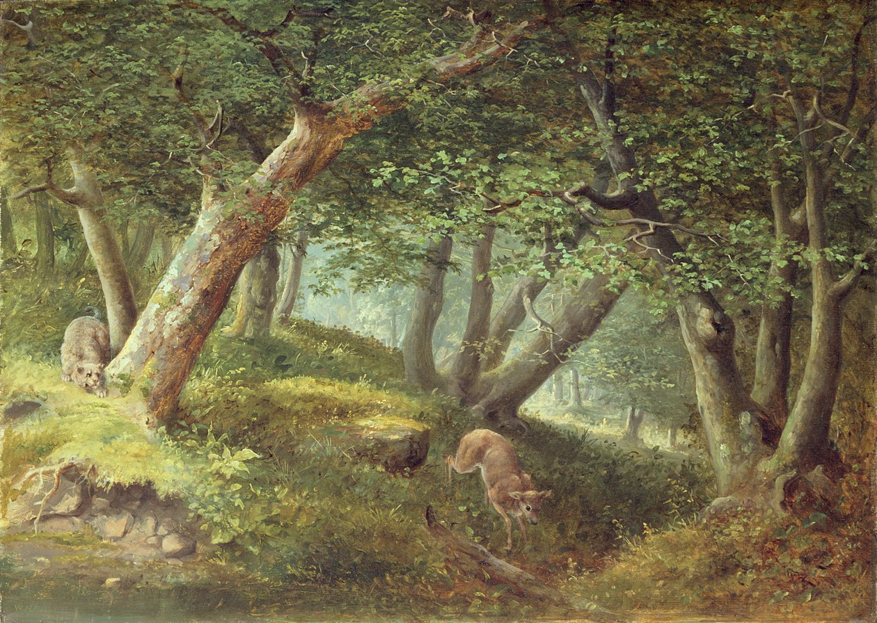 I skoven, 1856 af William Holbrook Beard