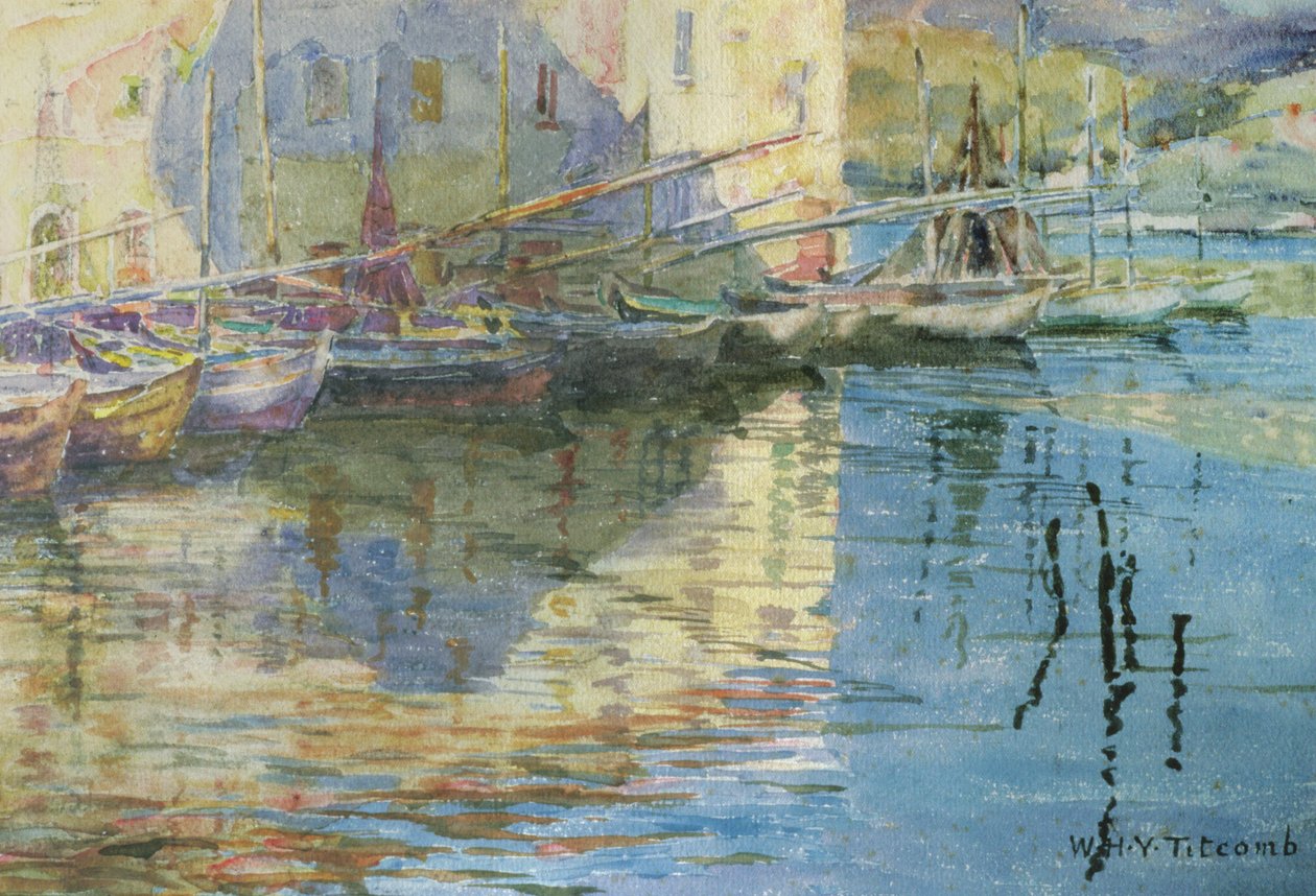 Både i Venedig (wc på papir) af William Holt Yates Titcomb