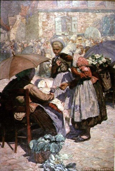 Markedsdag, Etaples af William Holt Yates Titcomb