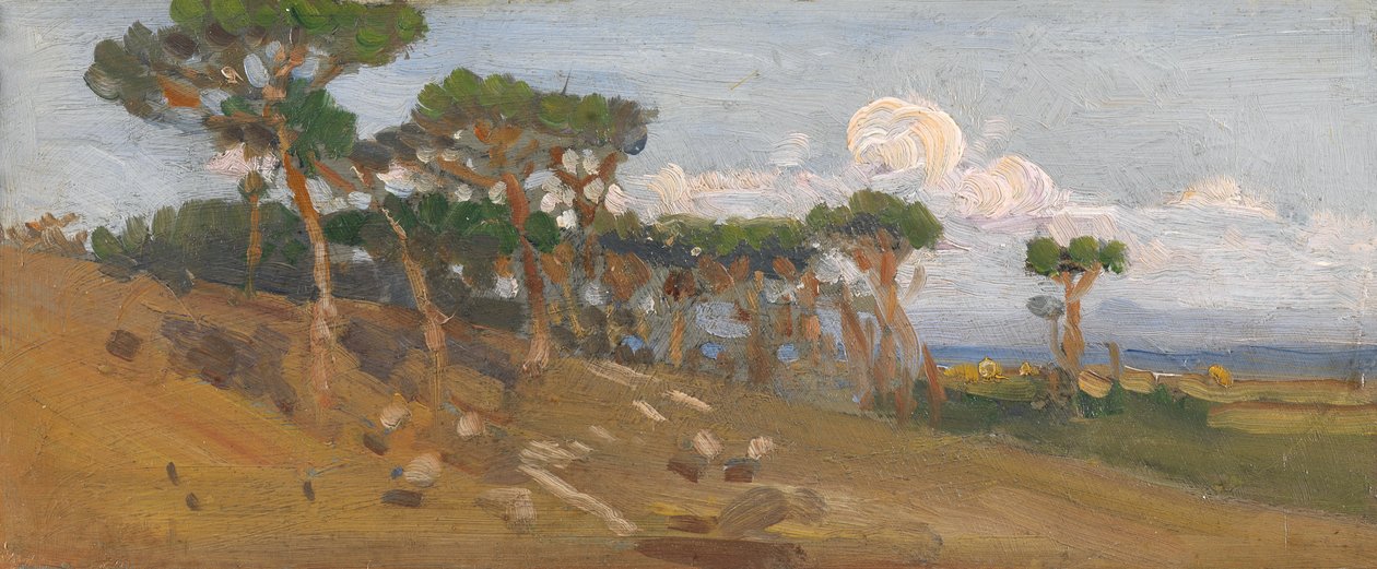 Træer langs lagunen af William Hulton