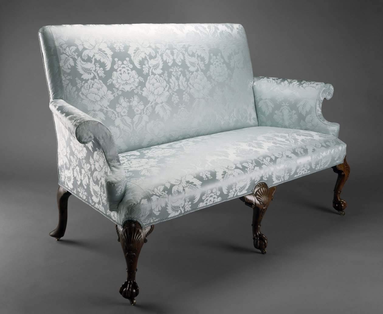 Sofa, ca. 1735 (valnøddetræ og polstring) af William I attr.to Hallett