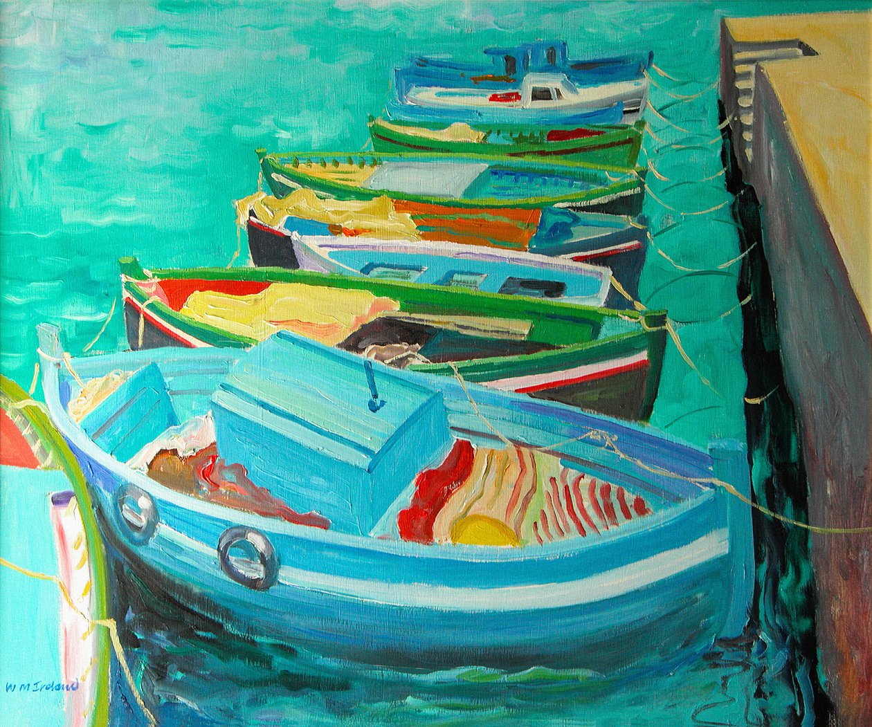 Blue Boats, 2003 af William Ireland