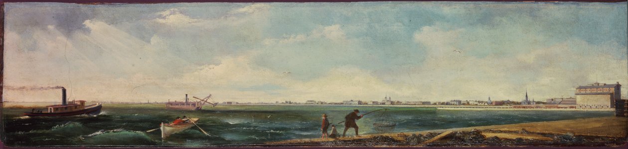 Michigan Avenue fra den østlige forlængelse af North Pier, Chicago, 1865 af William J. OBrien
