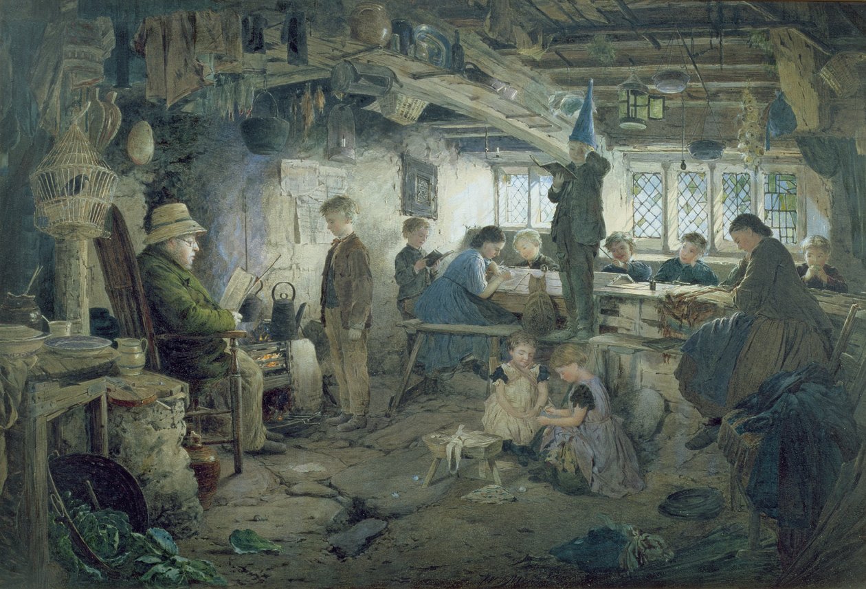 Den strenge skolemester, 1868 af William Jabez Muckley