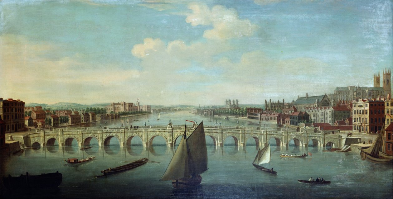 Themsen i Westminster af William James