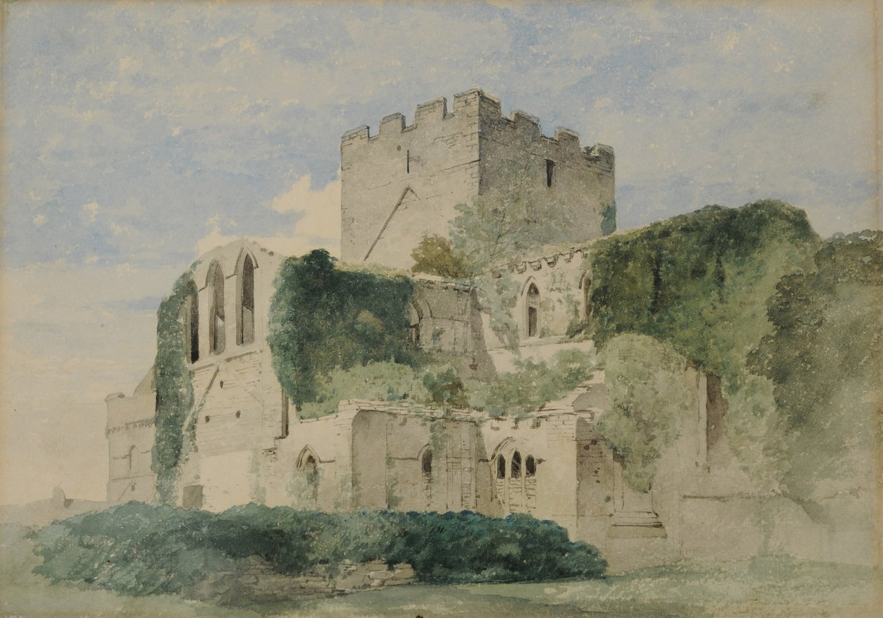 Lanercost Priory, 1850-58 (wc på papir) af William James Blacklock