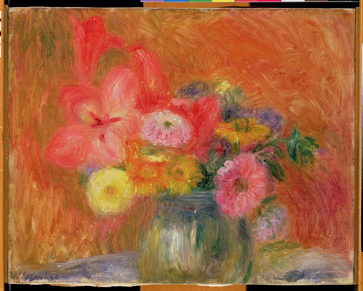Skål med blomster af William James Glackens