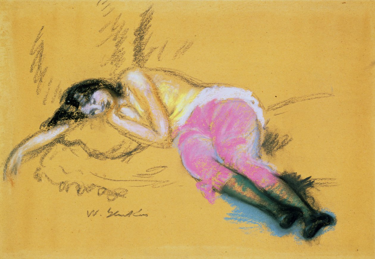 Pige i søvn af William James Glackens