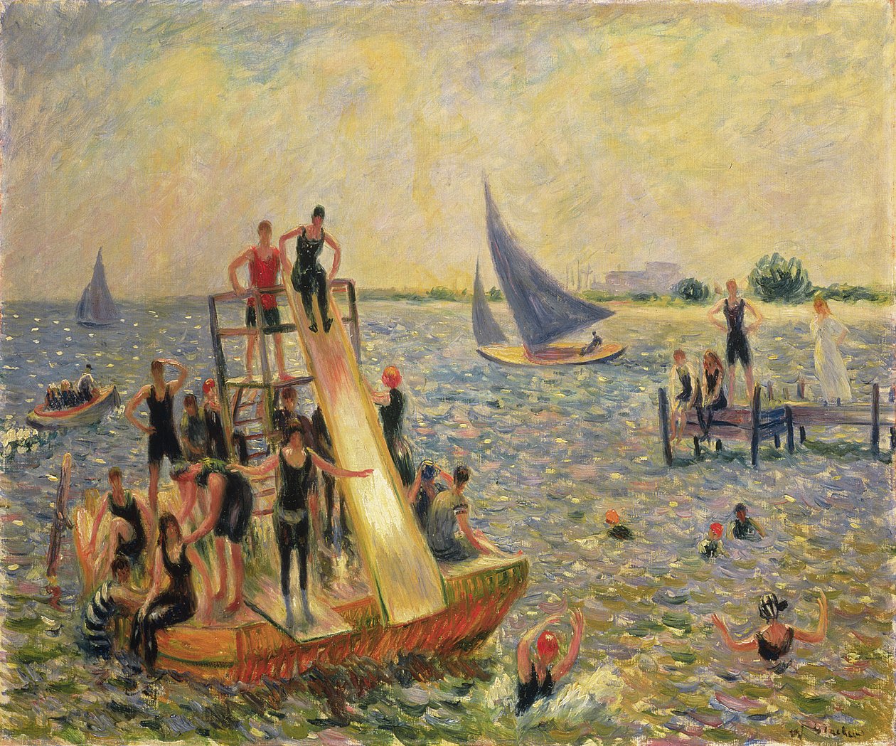 Flyderen eller flåden af William James Glackens