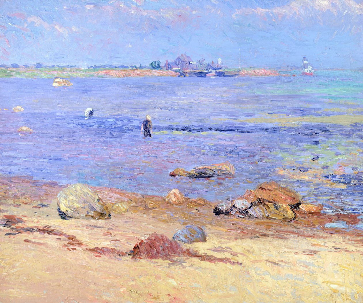 Treading Clams, Wickford af William James Glackens