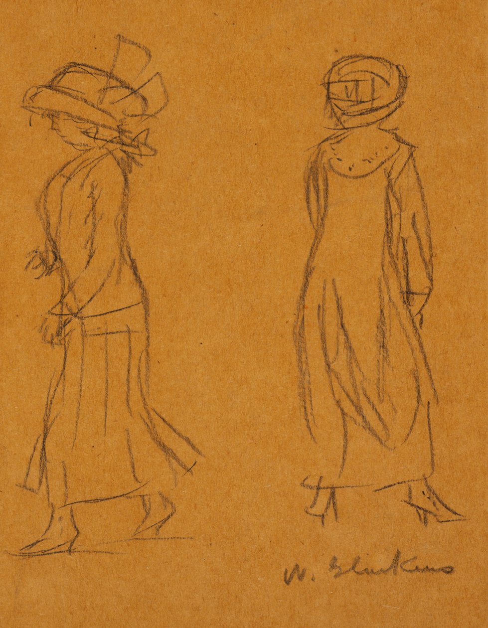 To kvinder går væk fra hinanden af William James Glackens