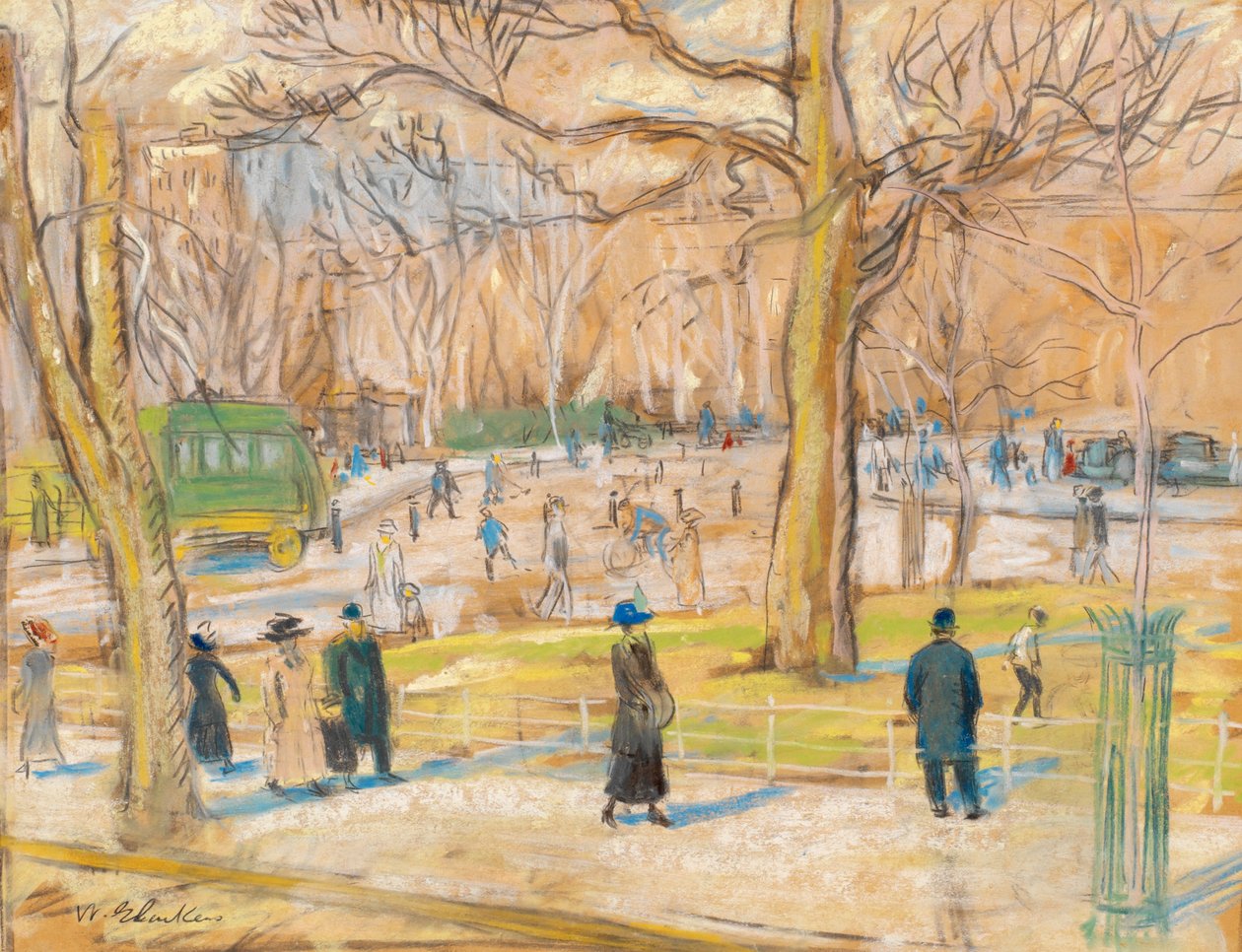 Washington Square af William James Glackens