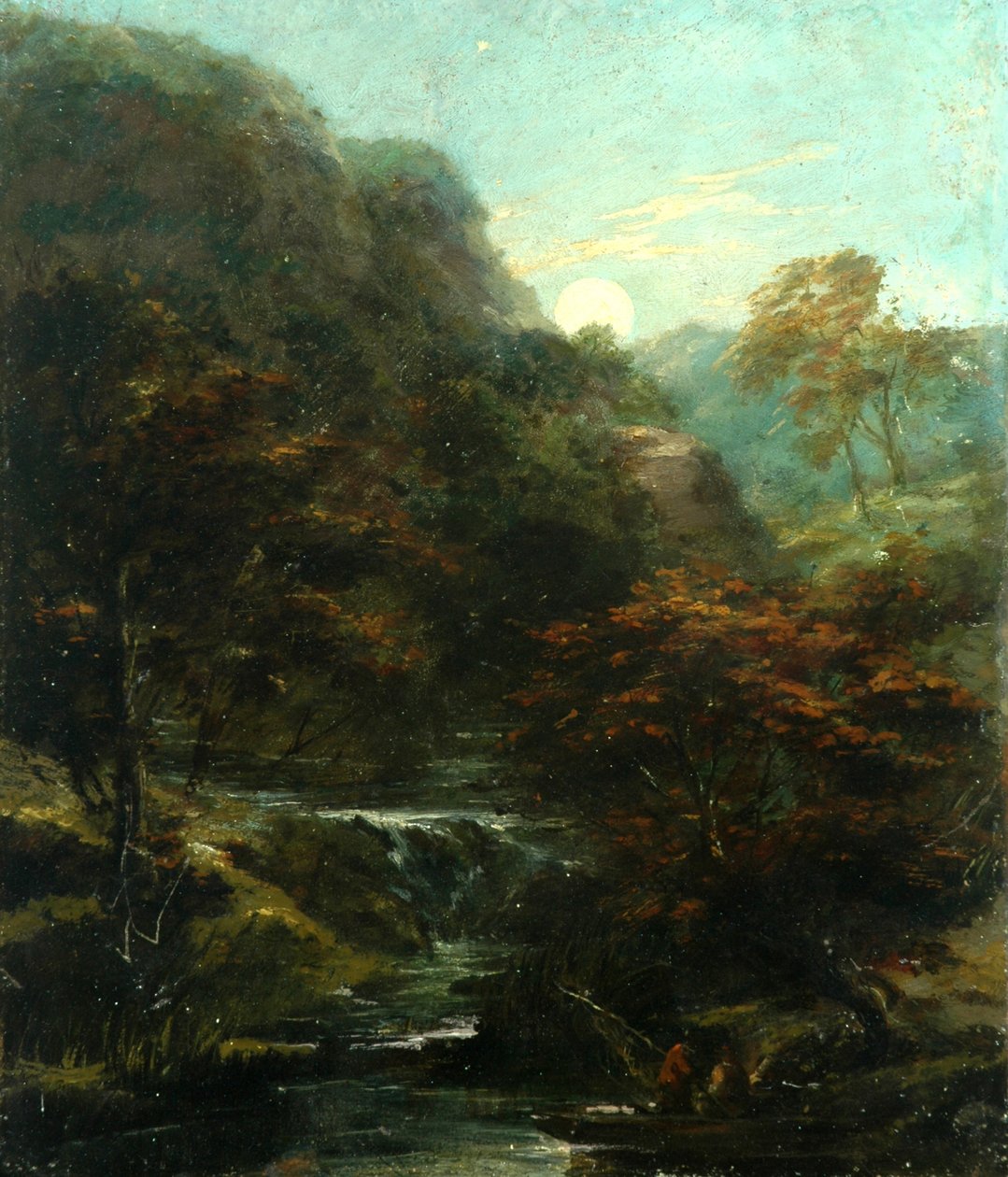 Aften ved floden af William James Muller