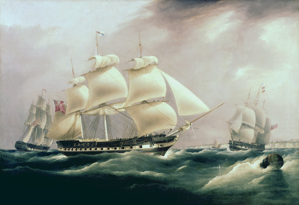 East Indiaman Herefordshire, 1815 af William John Huggins