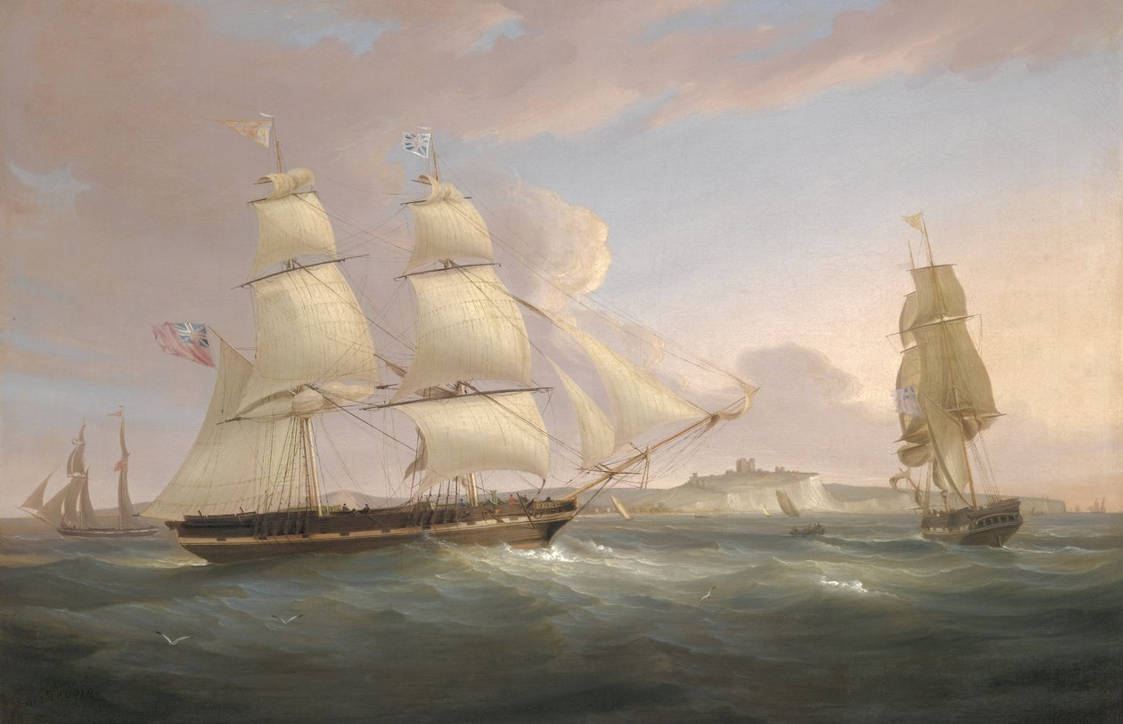 Købmanden Snow Peru ud for Dover af William John Huggins
