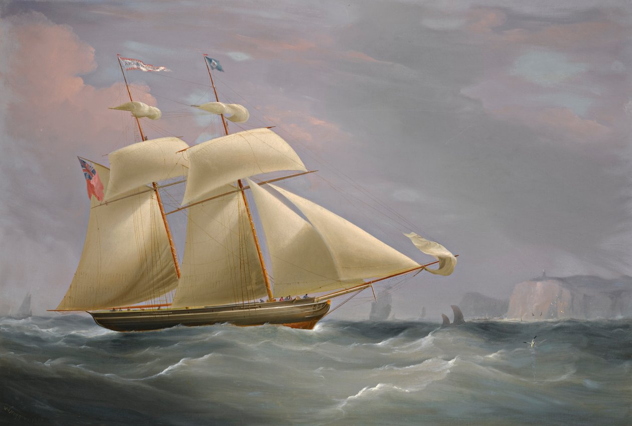 Topsailskonnerten, Amy Stockdale, ved Dover af William John Huggins