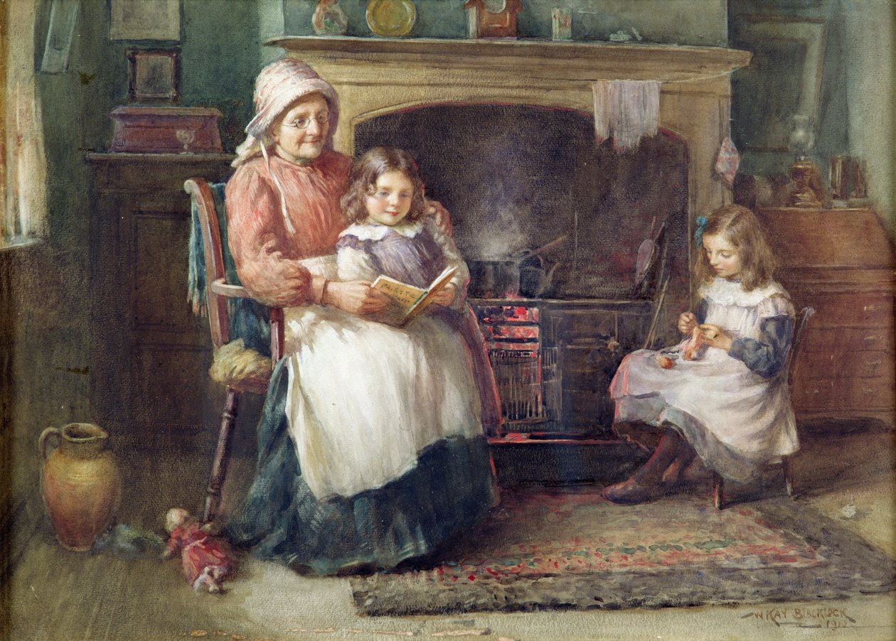 Bedtime Story, 1910 af William Kay Blacklock