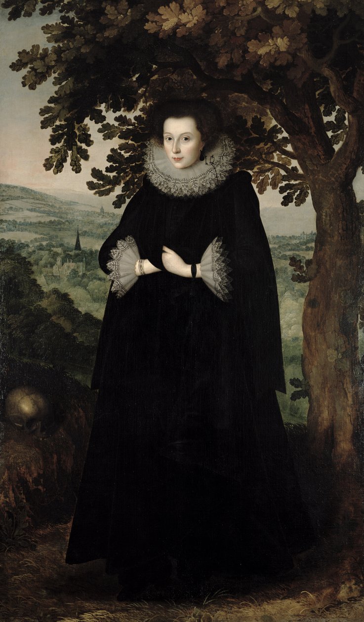 Anne Leighton, Lady St. John, ca. 1615 af William Larkin
