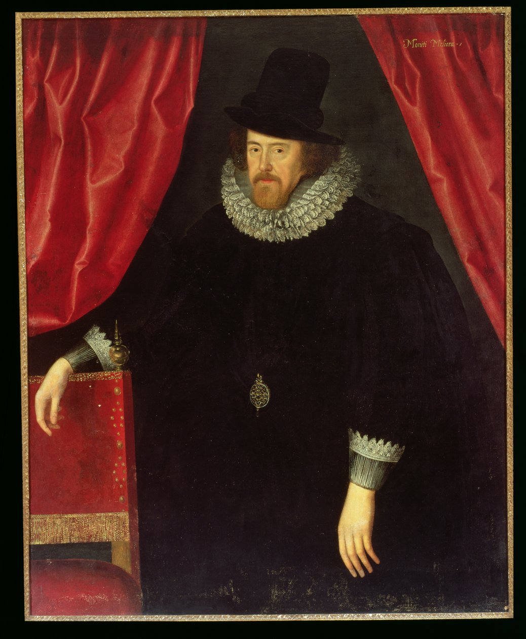 Portræt af Francis Bacon (1561-1626) 1. Baron af Verulam og Viscount of St. Albans af William Larkin