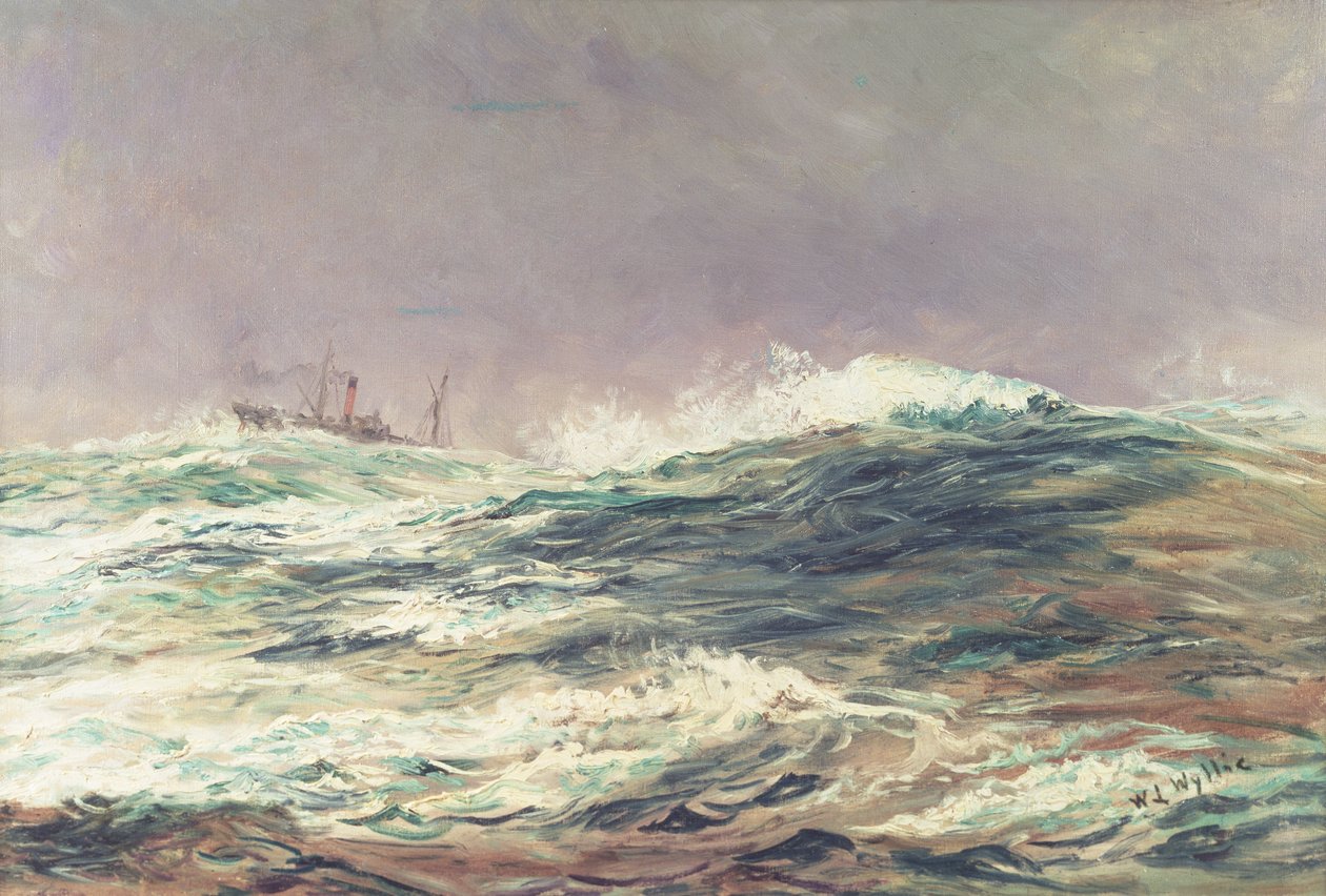 Ebbe Tide, Long Reach, 1881 af William Lionel Wyllie