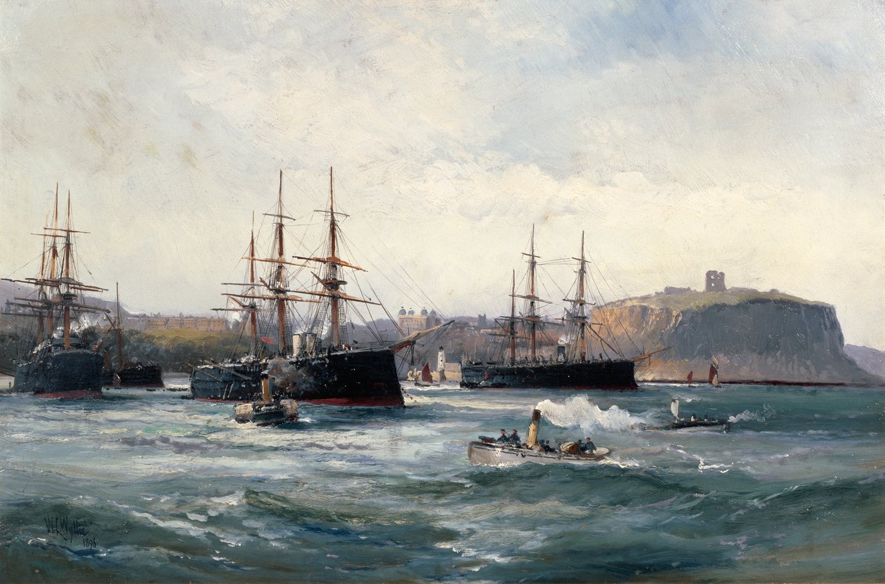 Kanalflåden ud for Scarborough, 1896 af William Lionel Wyllie