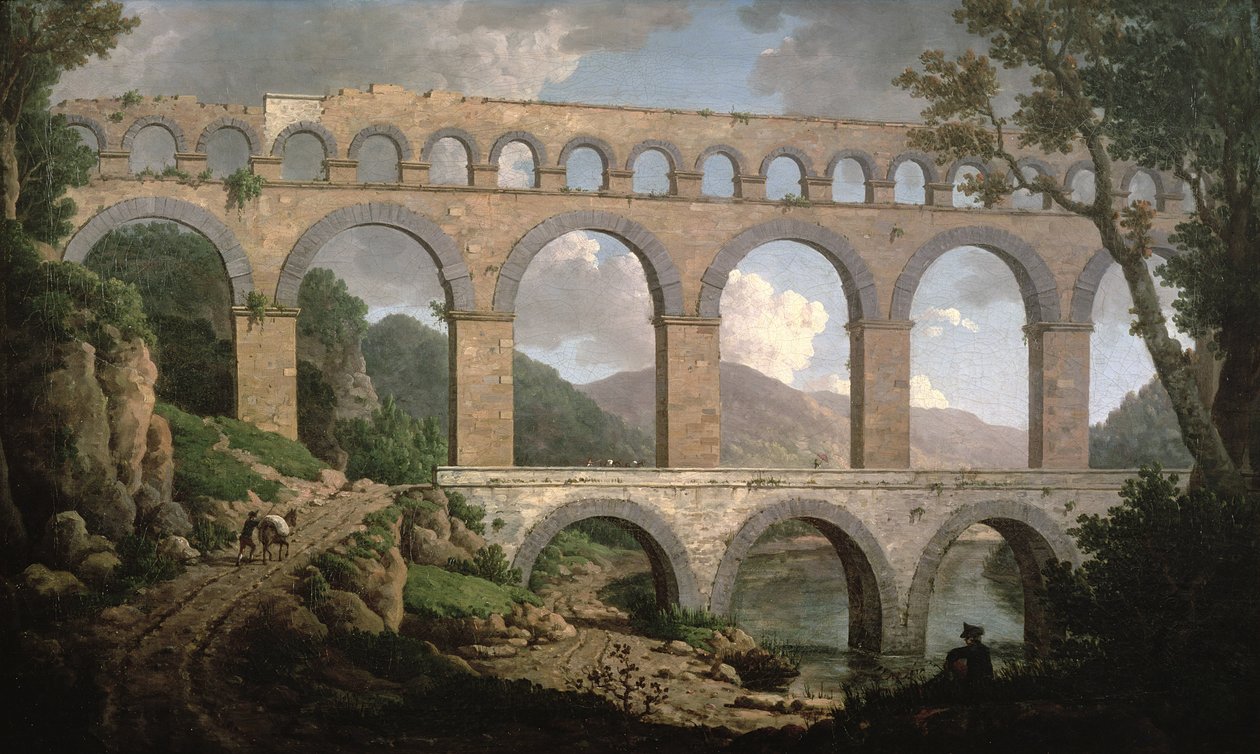 Pont du Gard, Nimes af William Marlow