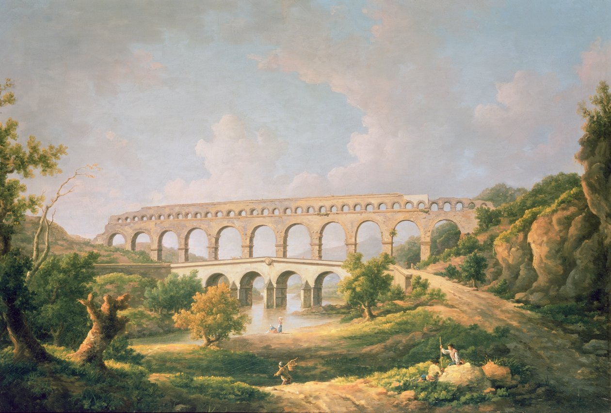Pont du Gard, Nimes af William Marlow