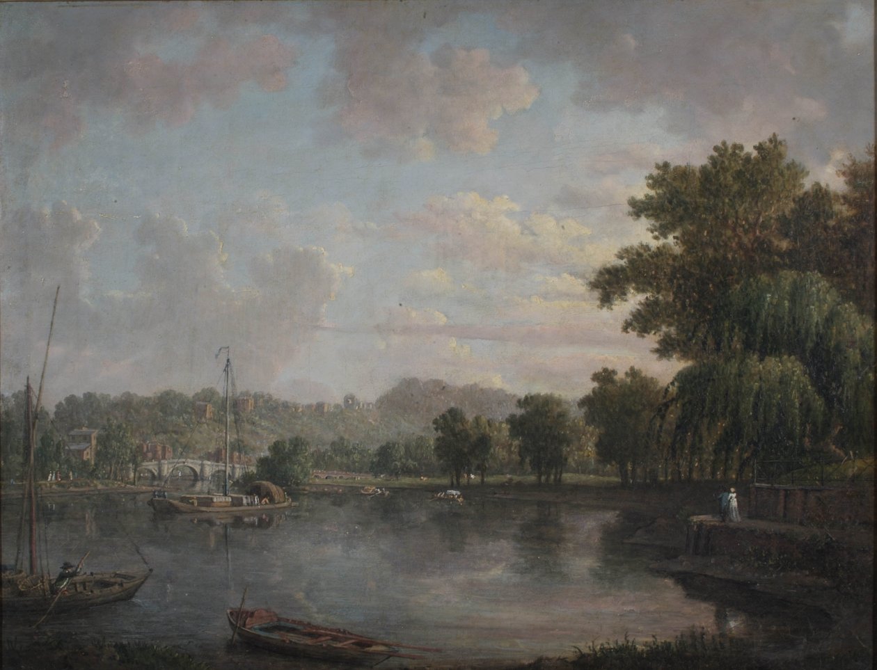 Themsen i Richmond, Surrey af William Marlow