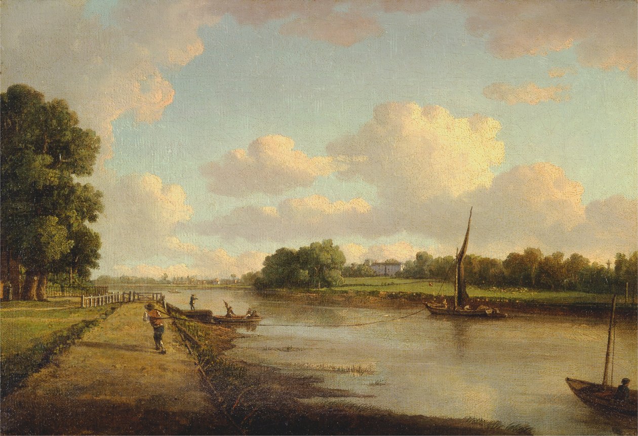 Udsigt over Themsen ved Richmond af William Marlow