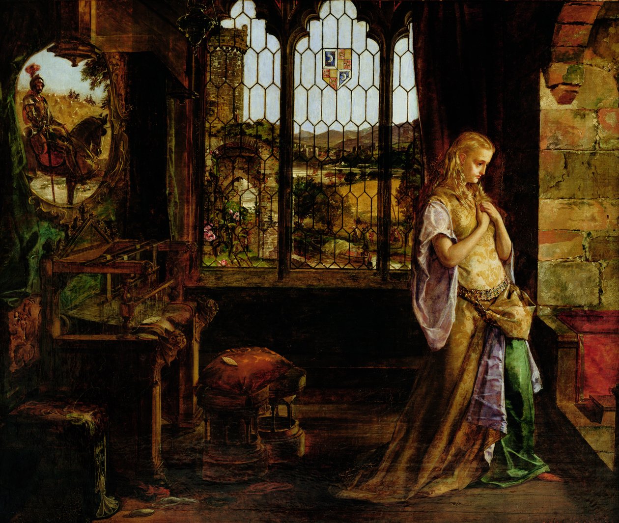 The Lady of Shalott, 1858 af William Maw Egley