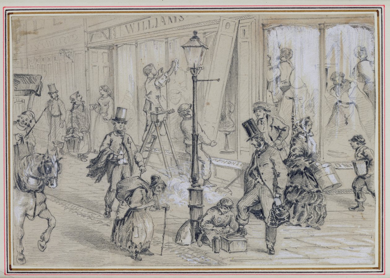 London Street Scene, illustration til 