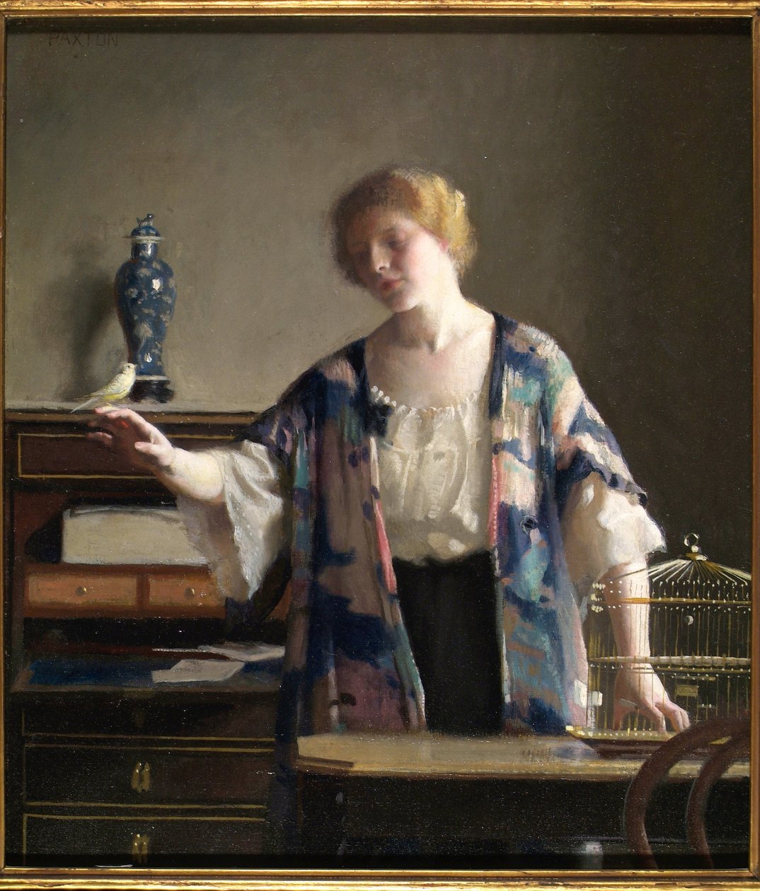 The Canary, 1913 af William McGregor Paxton