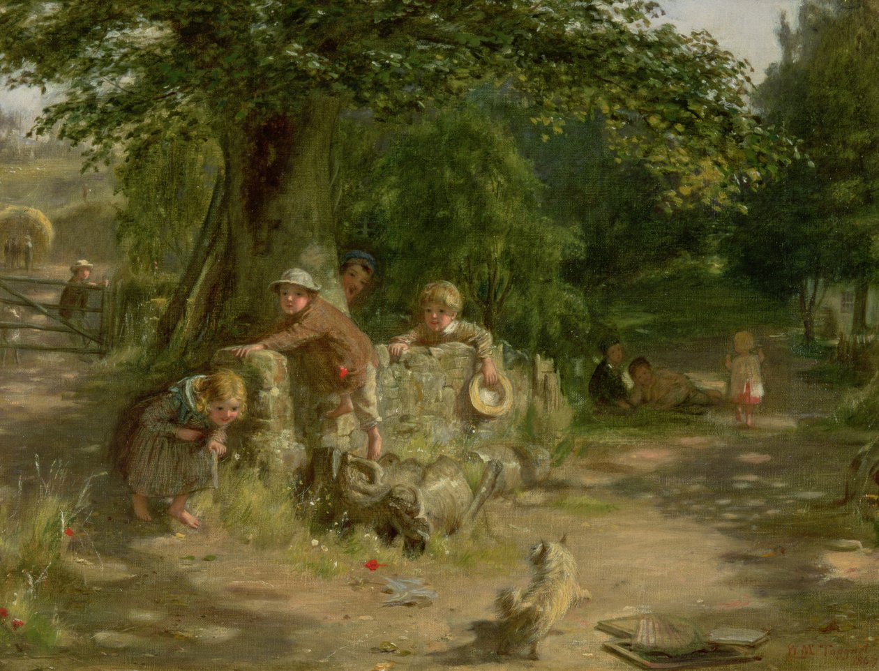 Legekammerater, 1867 af William McTaggart
