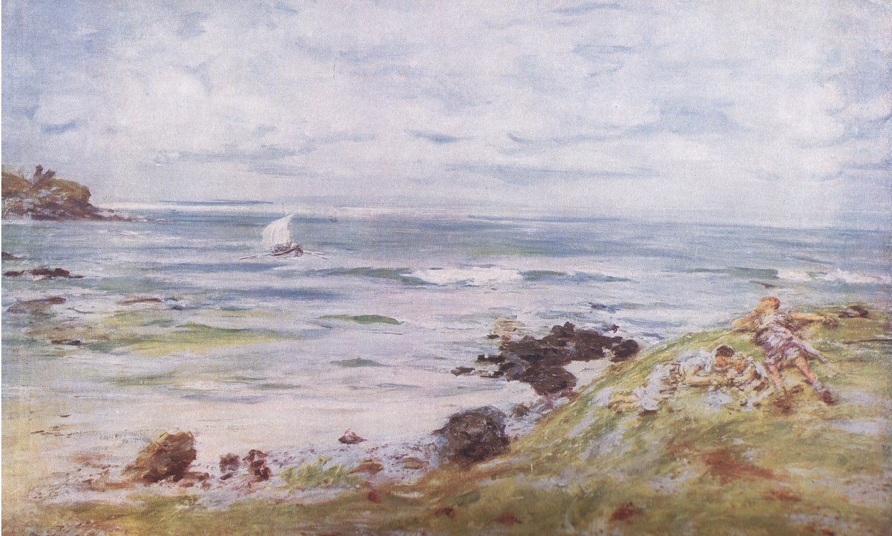 The coming of St Columba, Bibbys Annual, 1916-1917 af William McTaggart