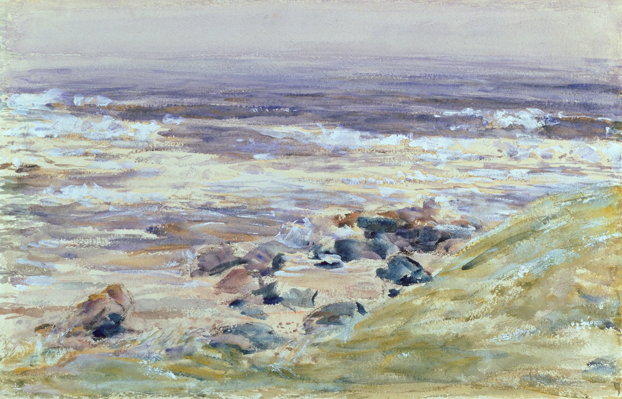 Da St. Columba landede, 1904 (wc på papir) af William McTaggart