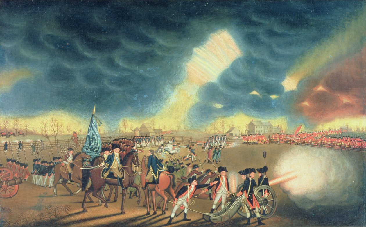 Slaget ved Princeton den 3. januar 1777 af William Mercer
