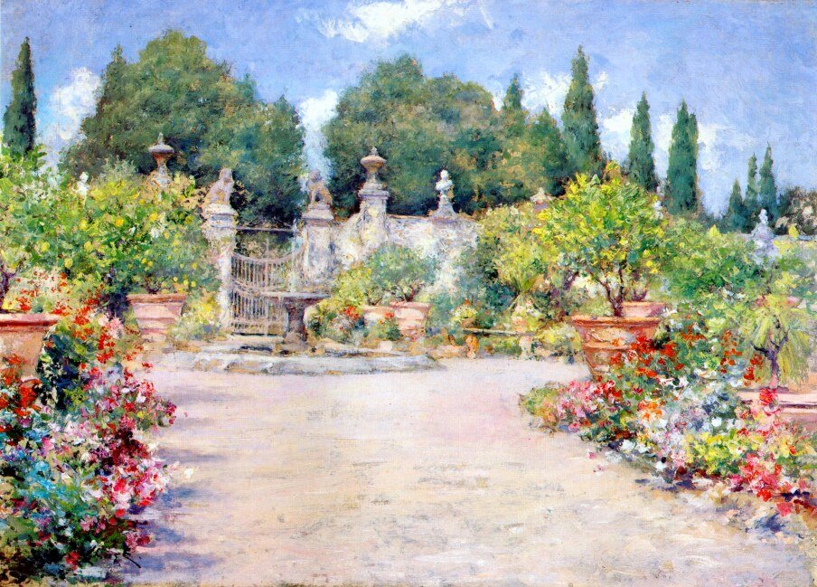 En italiensk have af William Merritt Chase