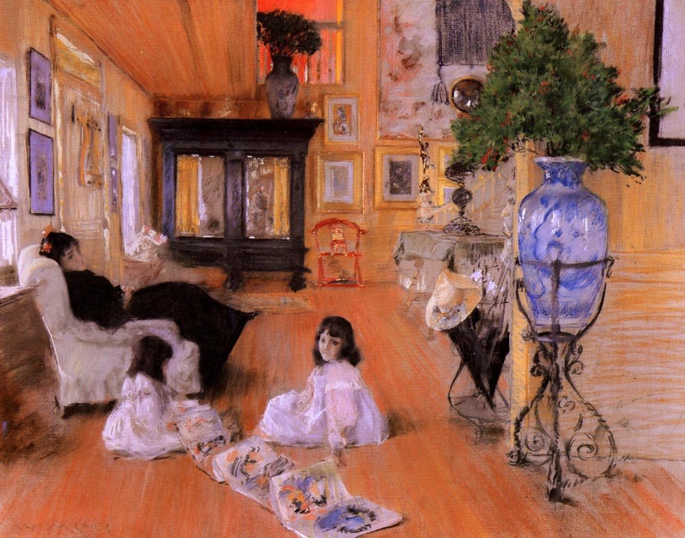 Hal ved Shinnecockn af William Merritt Chase