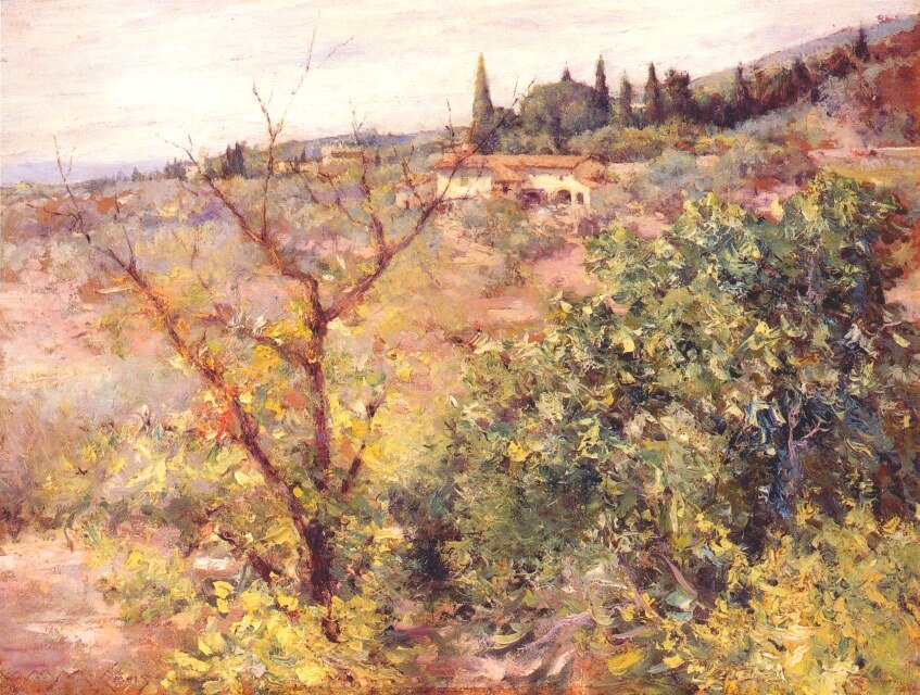  Udsigt over Fiesolen af William Merritt Chase