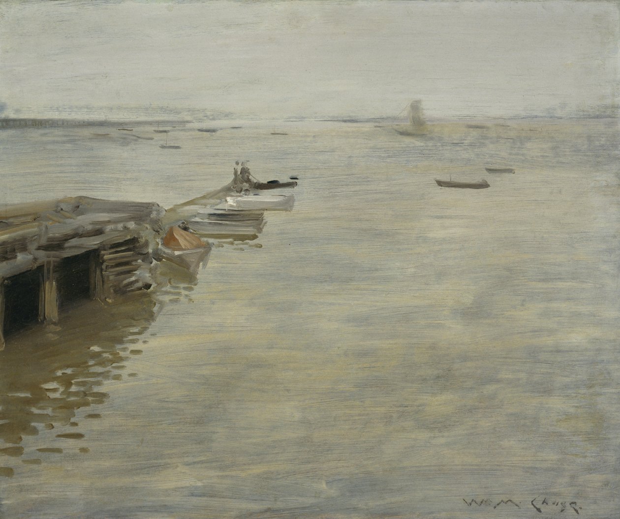 En grå dag, 1886 af William Merritt Chase