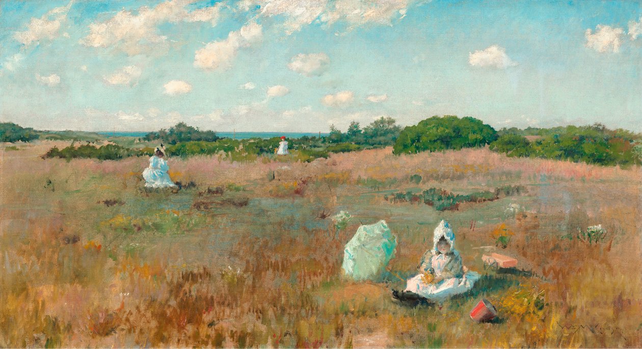 Indsamling af efterårsblomster af William Merritt Chase