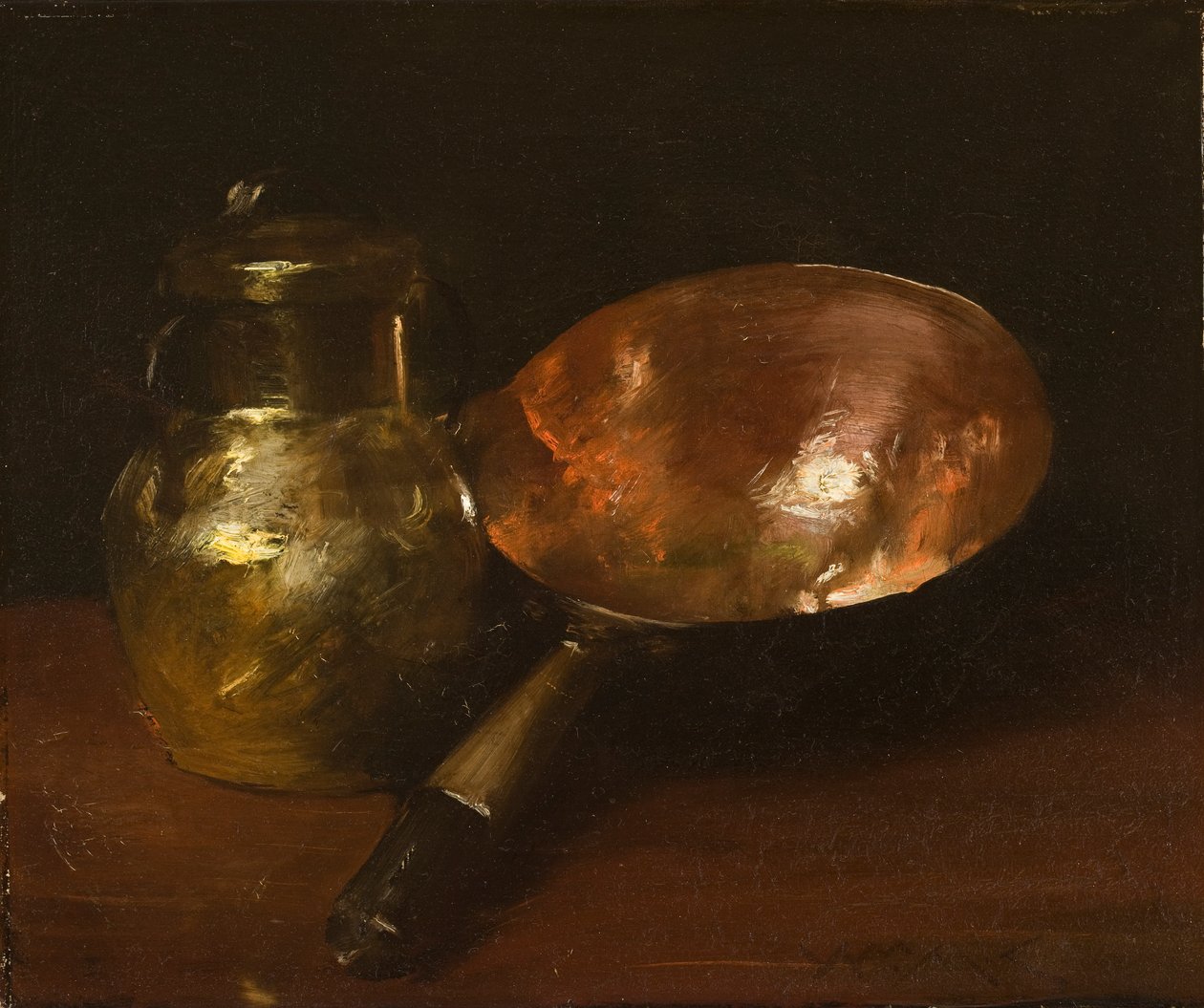 Stilleben i kobber, 1890-93 af William Merritt Chase